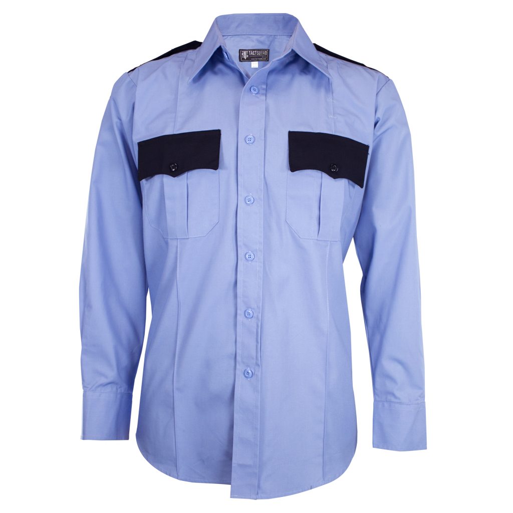 light blue uniform shirt