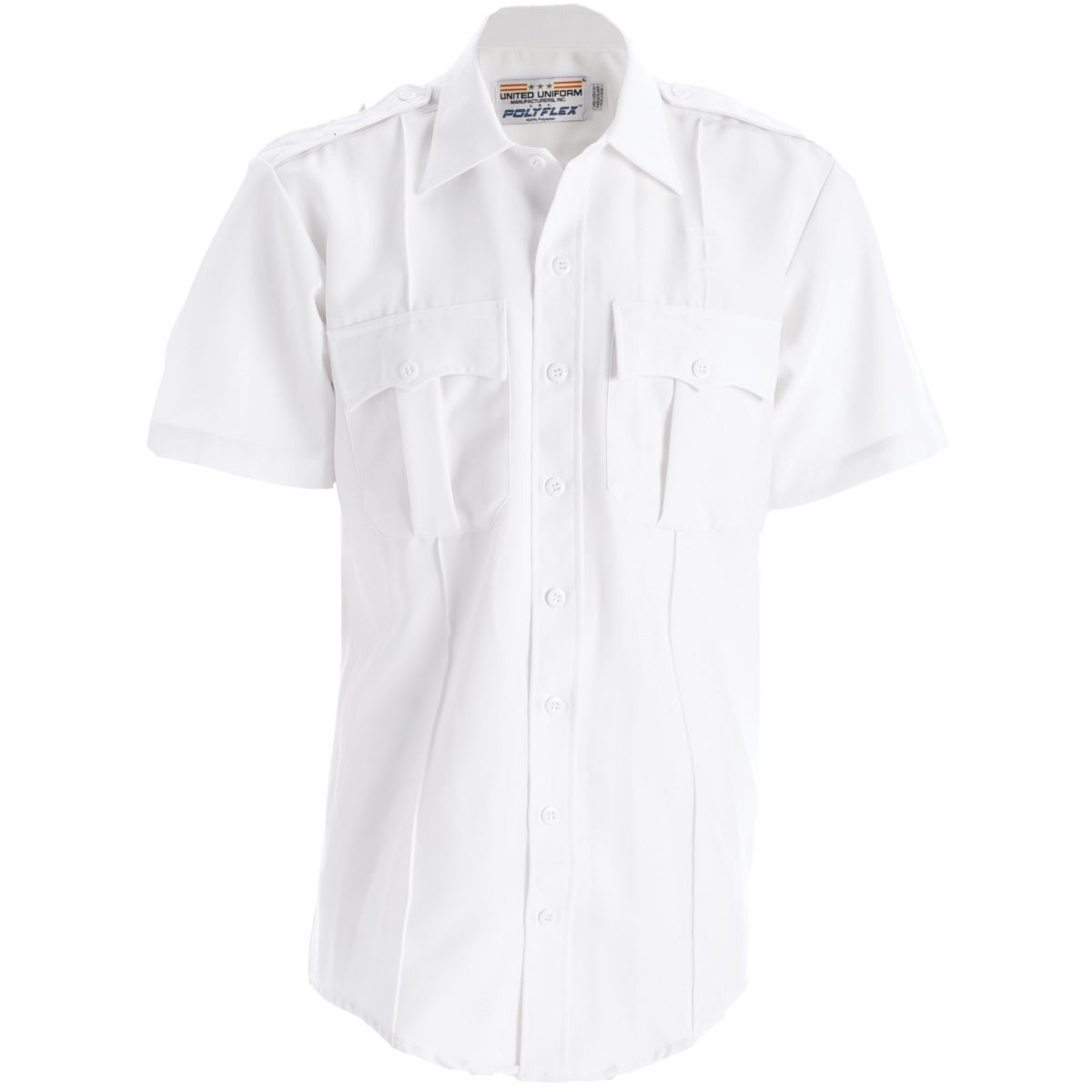 United Uniform Mfr. UM11801 Polyflex Short Sleeve Shirt (100% Premium ...