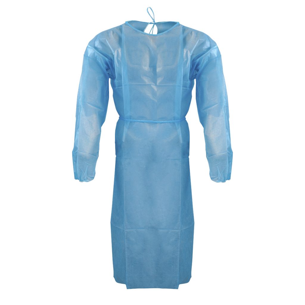 Isolation Gown Non-Woven, Blue – Tactsquad